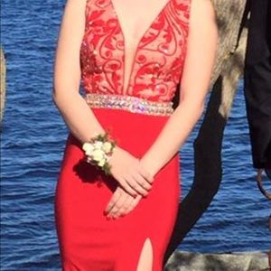 Beautiful red prom dress